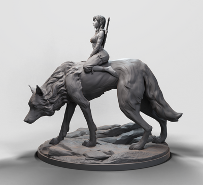 Wolf Rider - 3D Print