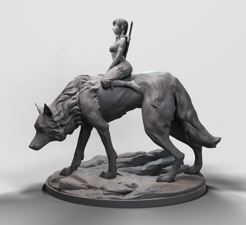 Wolf Rider - 3D Print - Arxila - El Greco Miniatures – El Greco ...