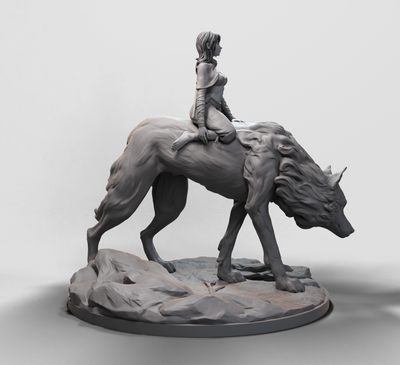 Wolf Rider - 3D Print