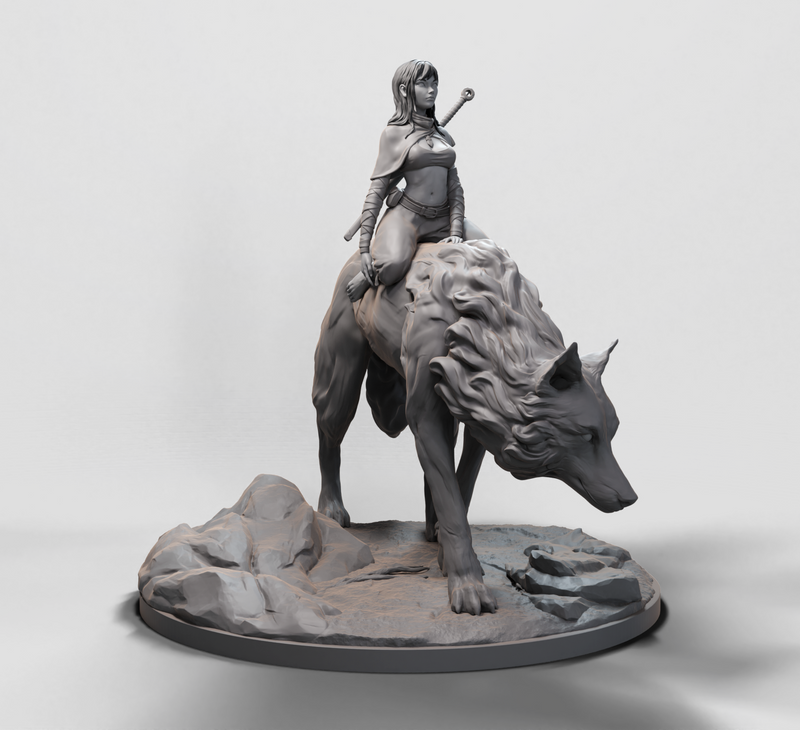 Wolf Rider - 3D Print