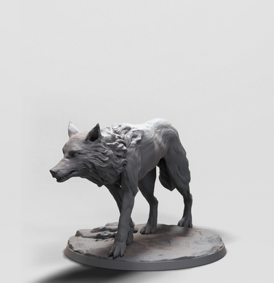 Wolf Rider, The Wolf - 32mm - 3D Print