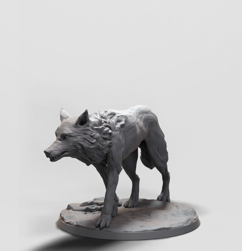 Wolf Rider, The Wolf - 32mm - 3D Print - Arxila - El Greco Miniatures ...