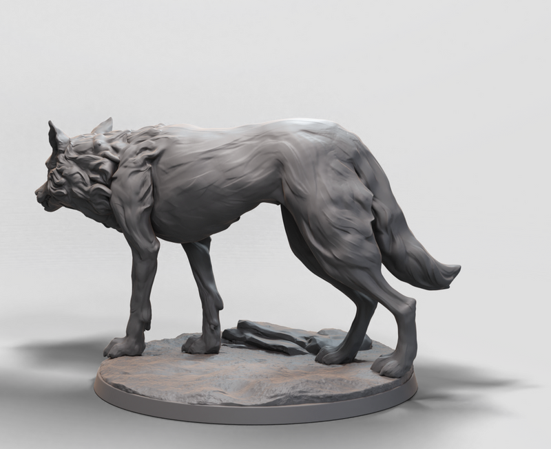 Wolf Rider, The Wolf - 3D Print