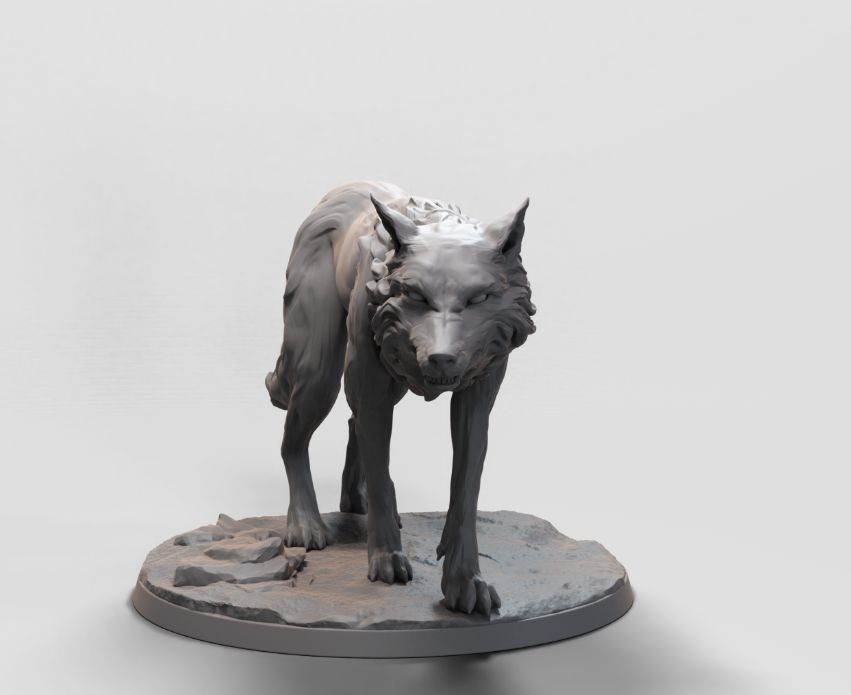 Wolf Rider, The Wolf - 32mm - 3D Print - Arxila - El Greco Miniatures ...