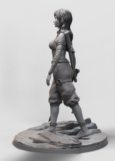 Wolf Rider, The Girl - 3D Print