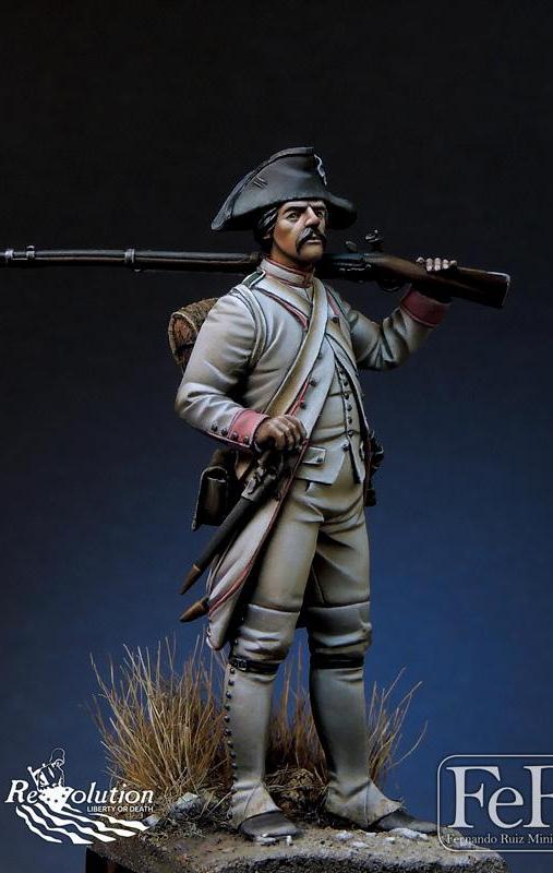 French Chasseur 34 eme Reg. Touraine Yorktown, 1779