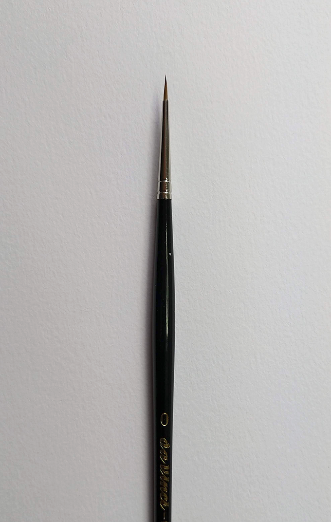 MAESTRO Tobolsky-Kolinsky Red Sable Brushes - SERIES 10 - Size 3/0