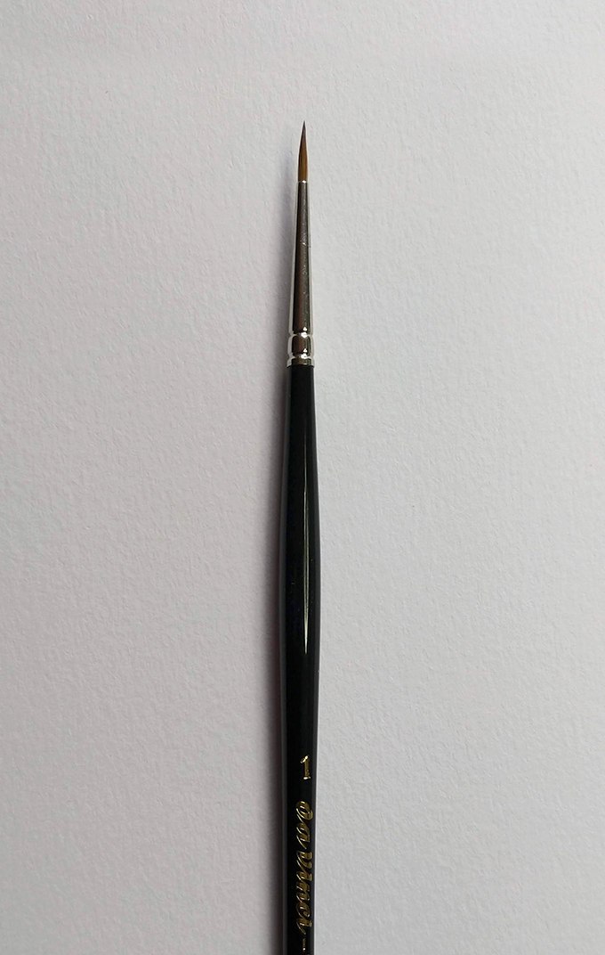 MAESTRO Tobolsky-Kolinsky Red Sable Brushes - SERIES 10 - Size 1