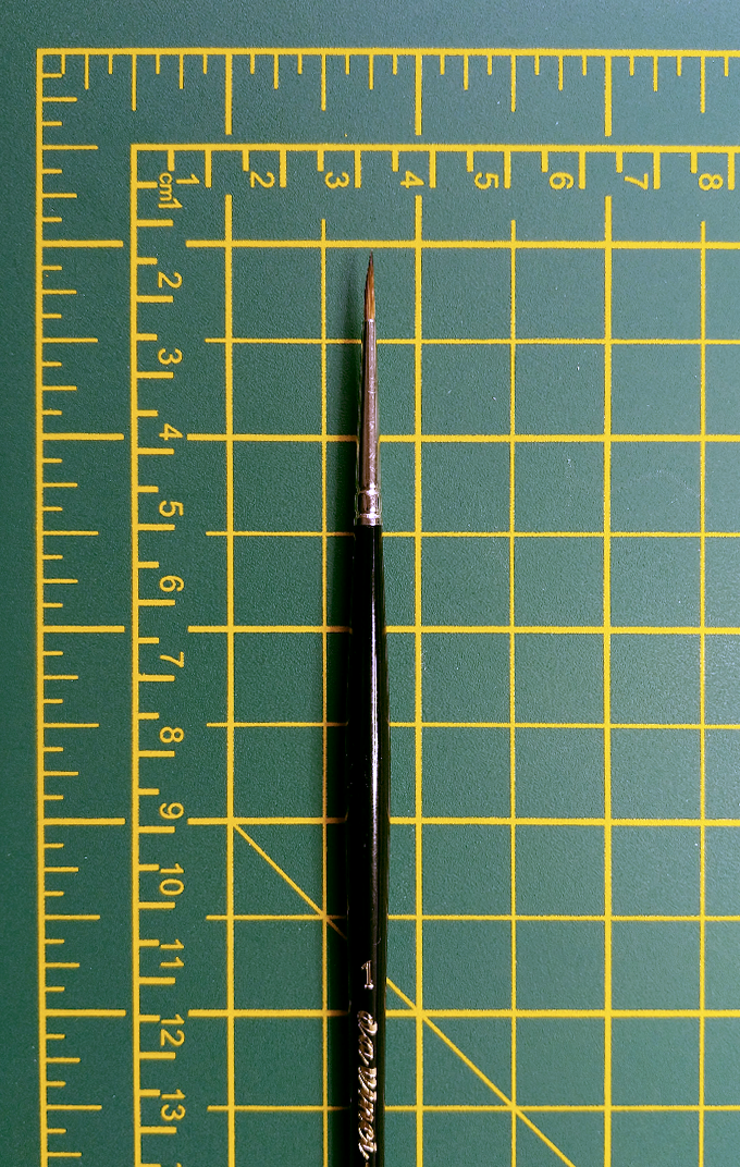 MAESTRO Tobolsky-Kolinsky Red Sable Brushes - SERIES 10 - Size 1