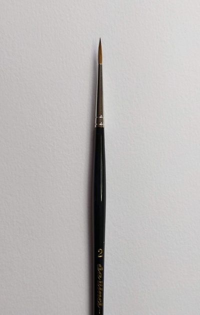 MAESTRO Tobolsky-Kolinsky Red Sable Brushes - SERIES 10 - Size 3/0