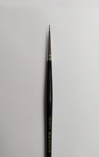 MAESTRO Tobolsky-Kolinsky Red Sable Brushes - SERIES 10 - Size 3/0
