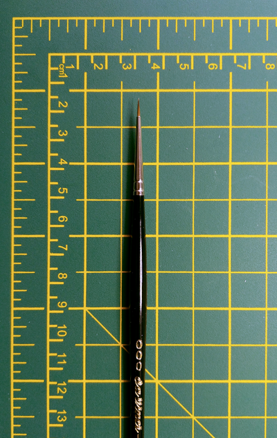 MAESTRO Tobolsky-Kolinsky Red Sable Brushes - SERIES 10 - Size 3/0