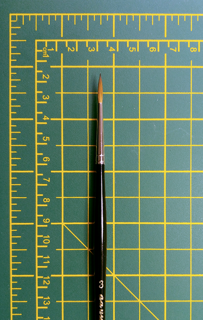 MAESTRO Tobolsky-Kolinsky Red Sable Brushes - SERIES 10 - Size 3