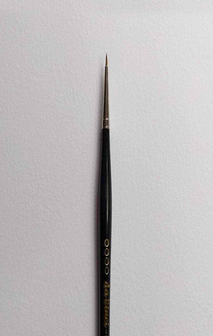 MAESTRO Tobolsky-Kolinsky Red Sable Brushes - SERIES 10 - Size 4/0