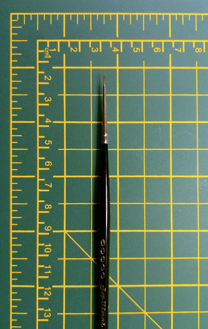 MAESTRO Tobolsky-Kolinsky Red Sable Brushes - SERIES 10 - Size 5/0