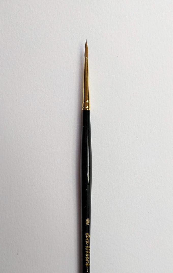MAESTRO Tobolsky-Kolinsky Red Sable Brushes - SERIES 11 - Size 3/0