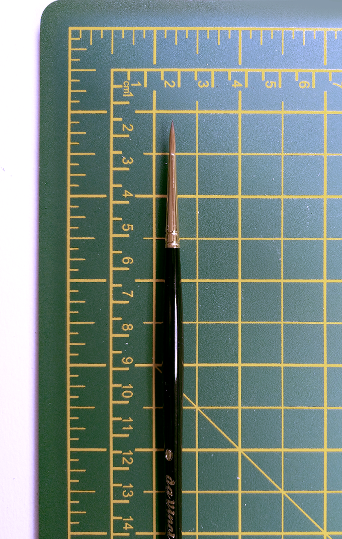 MAESTRO Tobolsky-Kolinsky Red Sable Brushes - SERIES 11 - Size 2/0