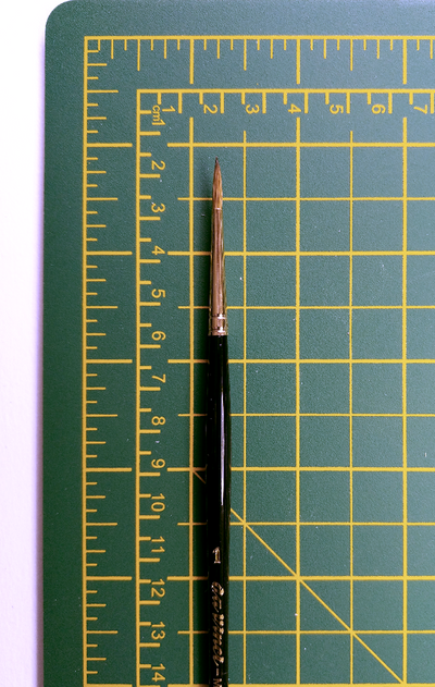 MAESTRO Tobolsky-Kolinsky Red Sable Brushes - SERIES 11 - Size 3/0