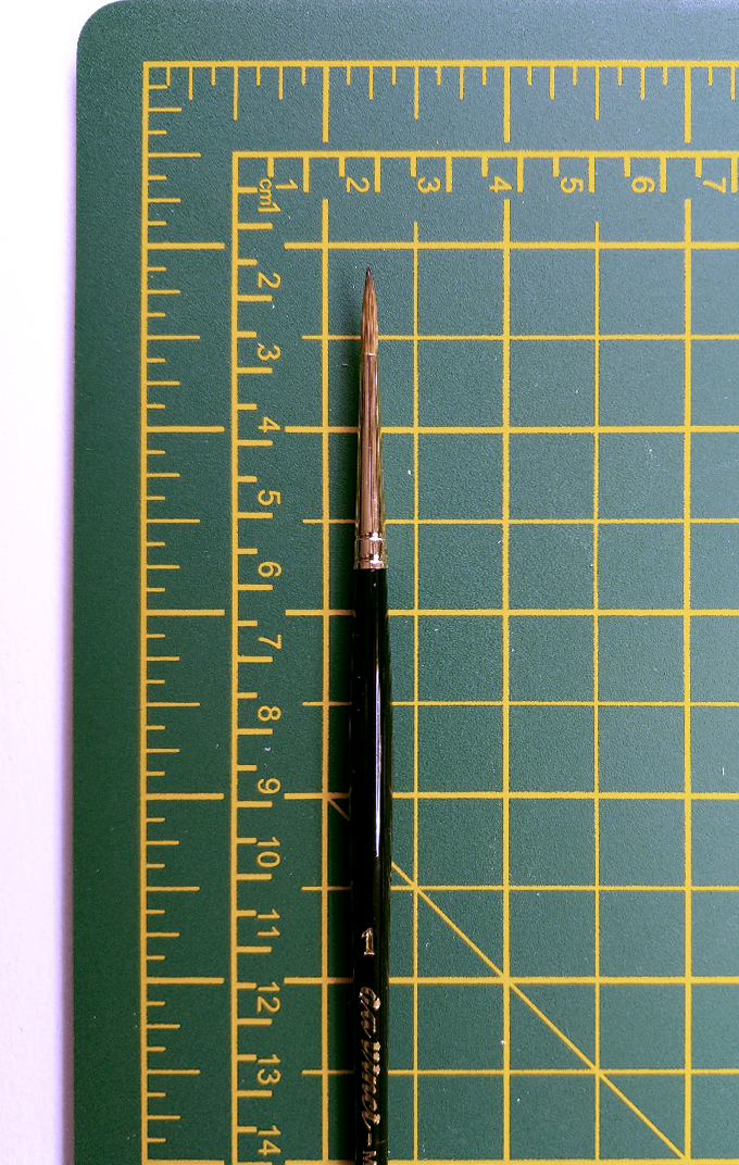 MAESTRO Tobolsky-Kolinsky Red Sable Brushes - SERIES 11 - Size 3/0