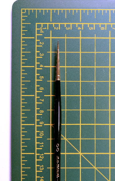 MAESTRO Tobolsky-Kolinsky Red Sable Brushes - SERIES 11 - Size 2/0
