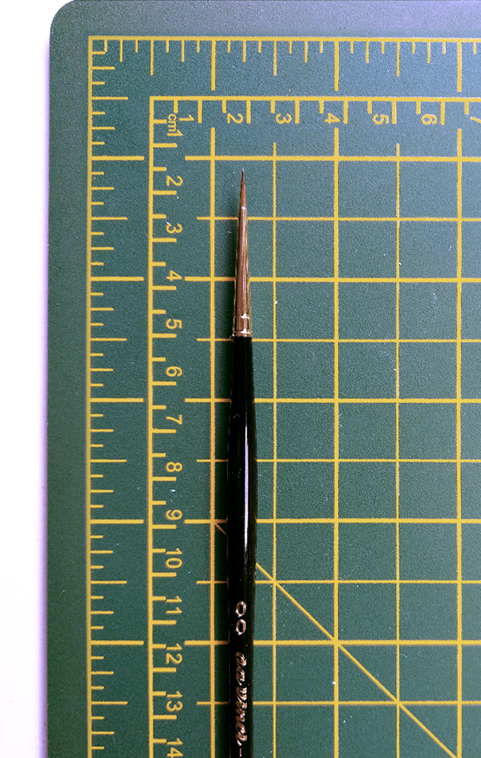 MAESTRO Tobolsky-Kolinsky Red Sable Brushes - SERIES 11 - Size 2/0