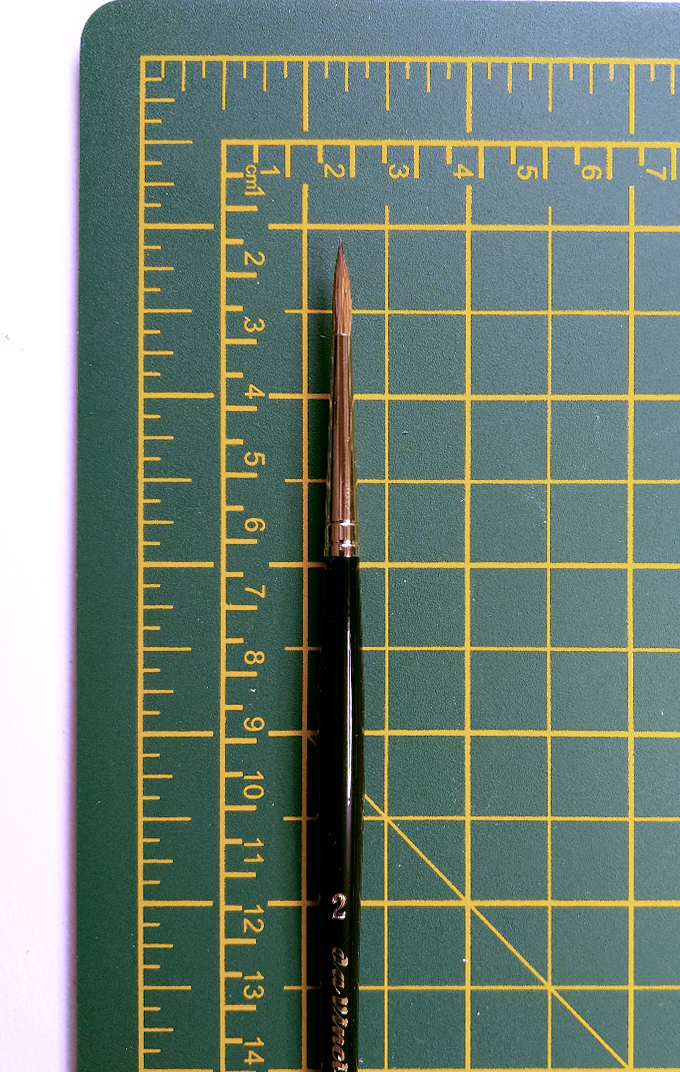 MAESTRO Tobolsky-Kolinsky Red Sable Brushes - SERIES 11 - Size 0
