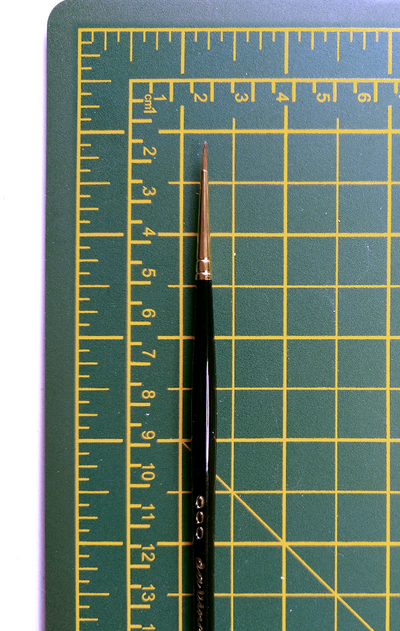 MAESTRO Tobolsky-Kolinsky Red Sable Brushes - SERIES 11 - Size 2/0