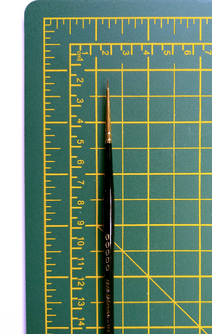 MAESTRO Tobolsky-Kolinsky Red Sable Brushes - SERIES 11 - Size 2/0