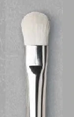 Dry Brush, Oval-Pointed, White Synthetic Fibres - SERIES 145 - Size 10