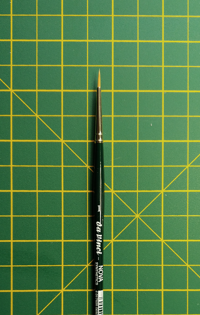 NOVA Finest Golden Synthetic Fibre Brushes - SERIES 1570 - Size 0