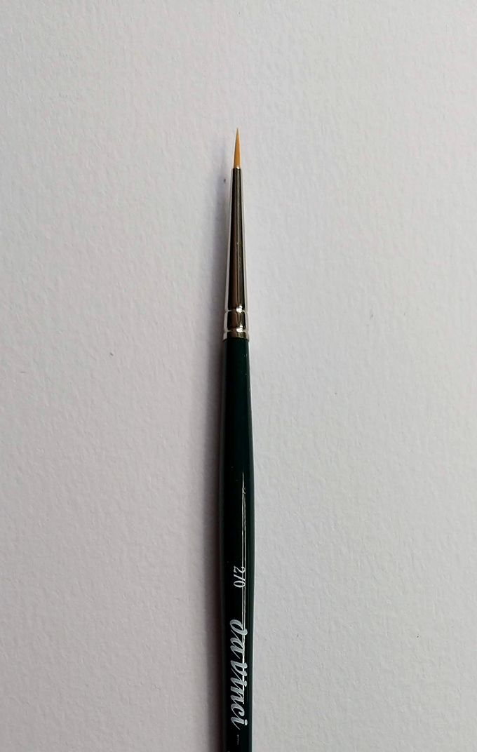 NOVA Finest Golden Synthetic Fibre Brushes - SERIES 1570 - Size 2/0