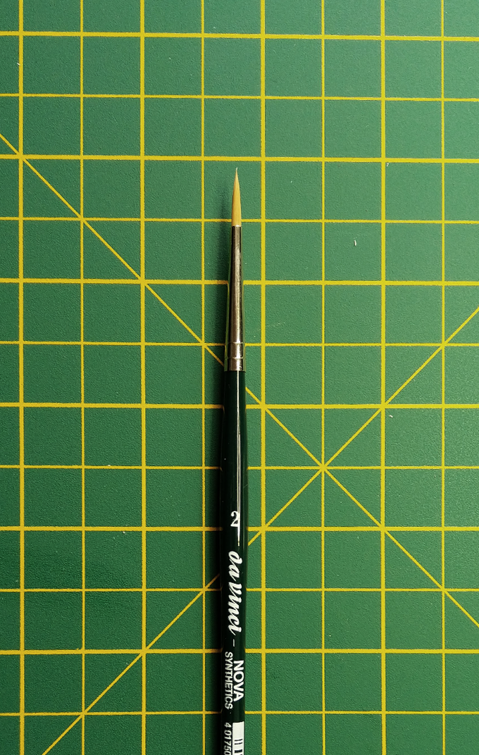 NOVA Finest Golden Synthetic Fibre Brushes - SERIES 1570 - Size 0