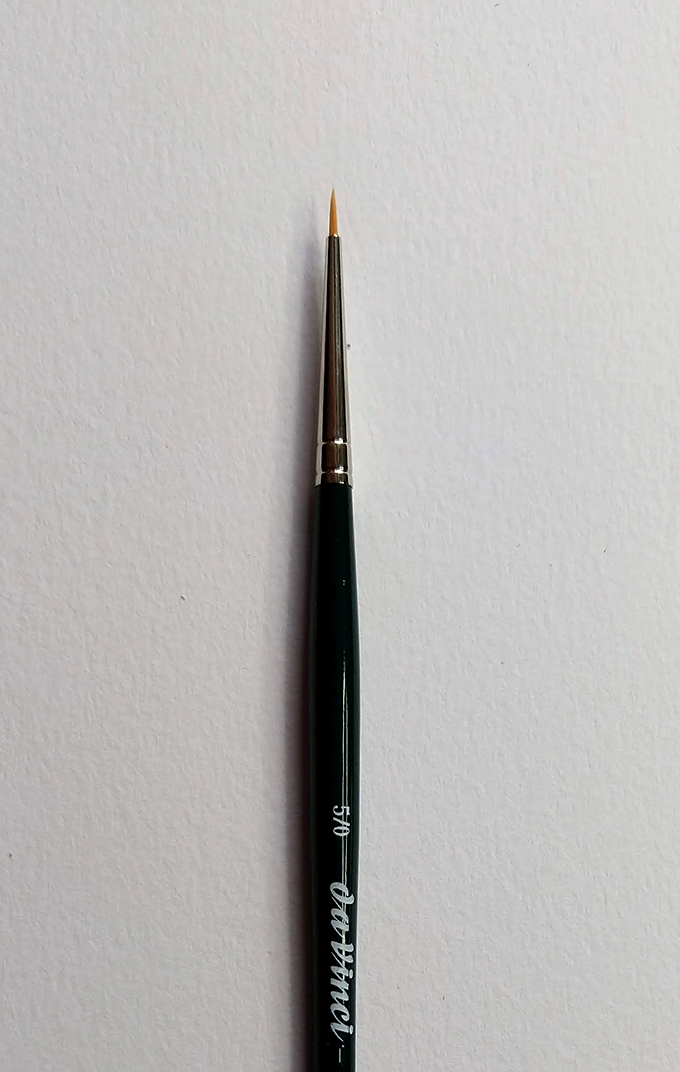 NOVA Finest Golden Synthetic Fibre Brushes - SERIES 1570 - Size 0