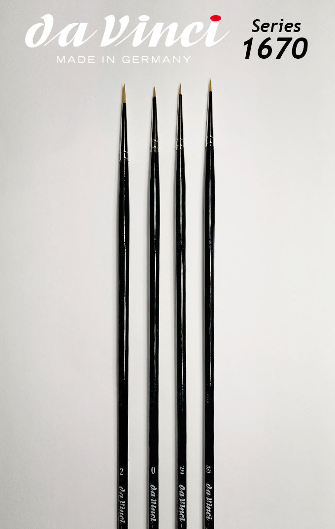 NOVA Oil-Painting Round Golden Synthetic Brushes - SERIES 1670 - Size 2