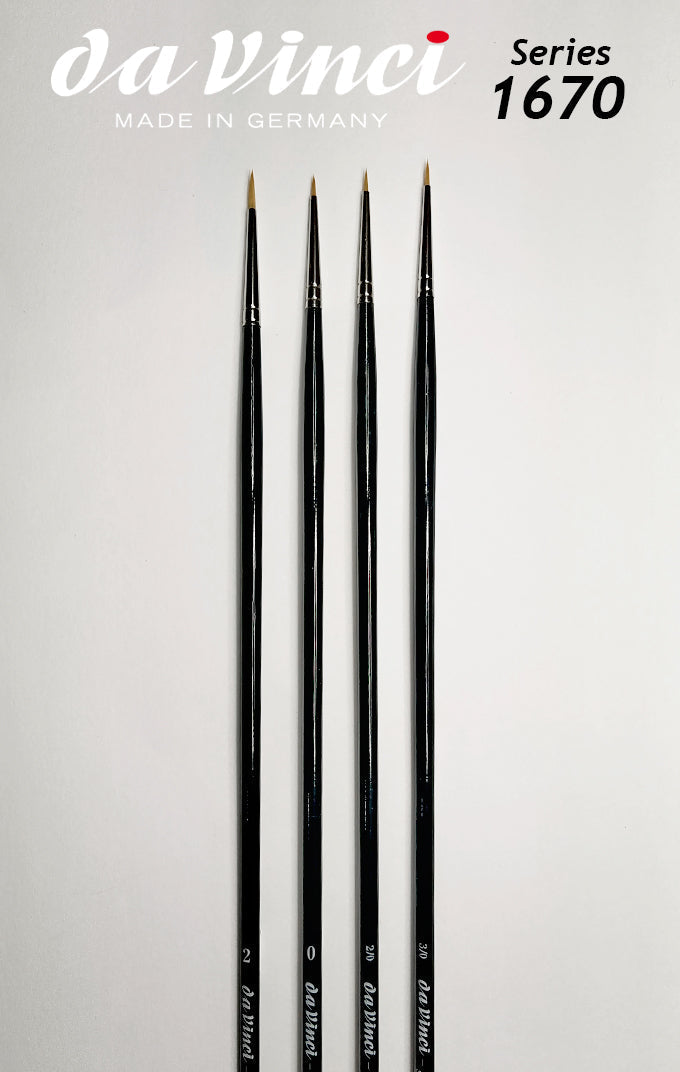 NOVA Oil-Painting Round Golden Synthetic Brushes - SERIES 1670 - Size 0