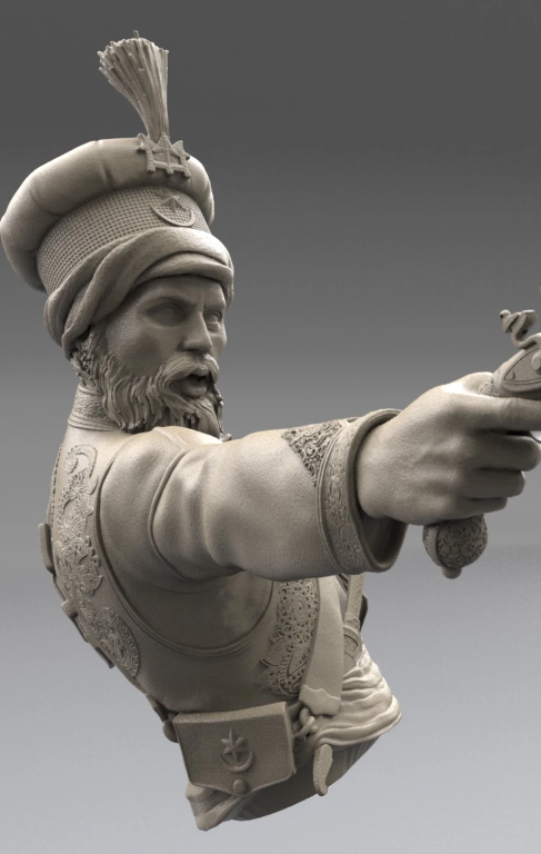 General Pascha Mustafa, Abukir Battle, 1799 (1/12 Bust)