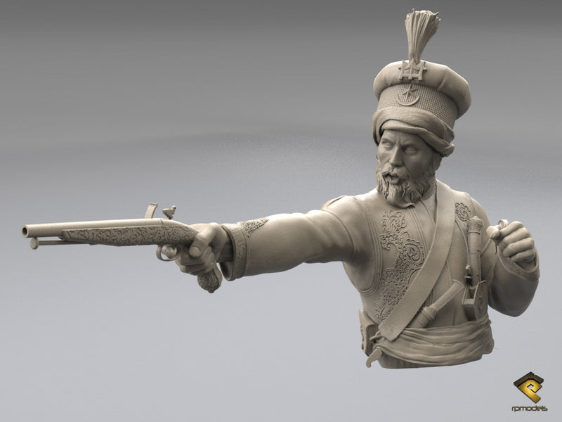 General Pascha Mustafa, Abukir Battle, 1799 (1/16 Bust)