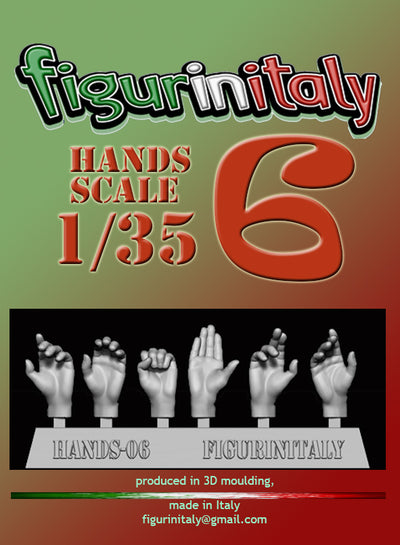 Hands Set No 6 - 1/35 Scale
