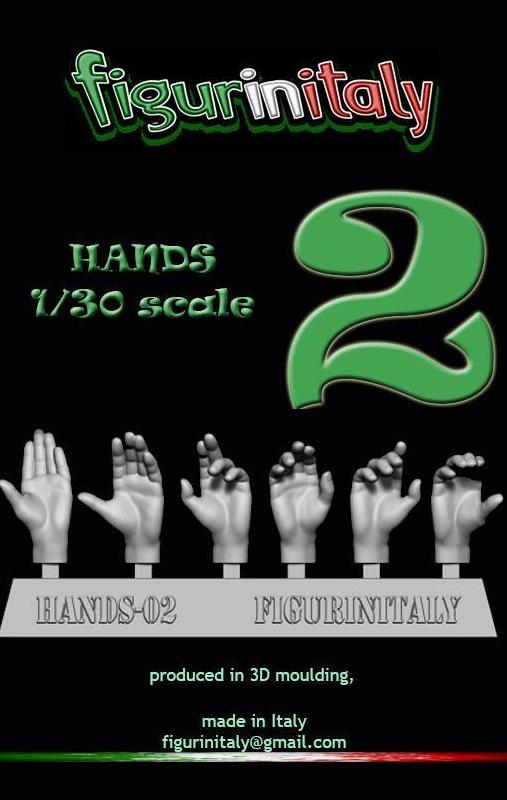 Hands Set No 2 - 1/30 Scale