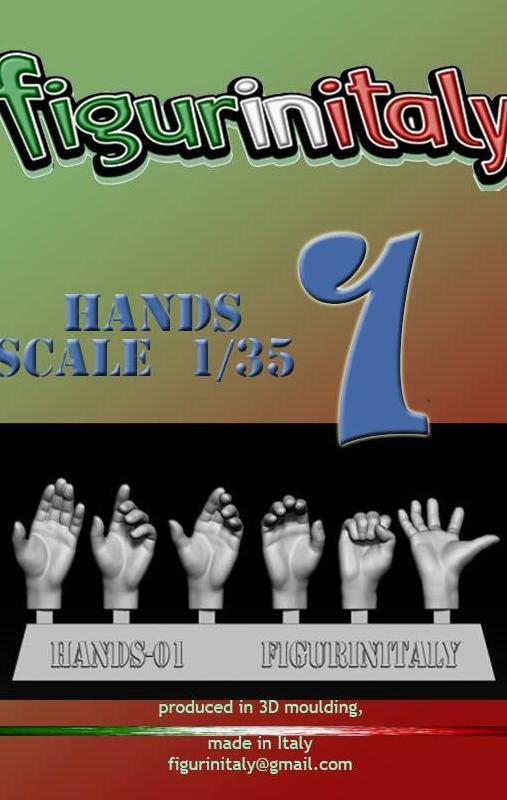 Hands Set No 1 - 1/35 Scale