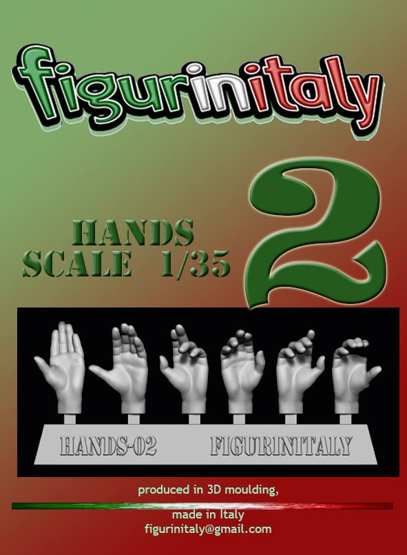 Hands Set No 2 - 1/35 Scale
