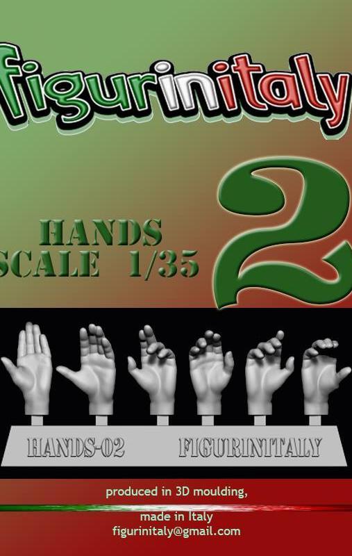 Hands Set No 2 - 1/35 Scale