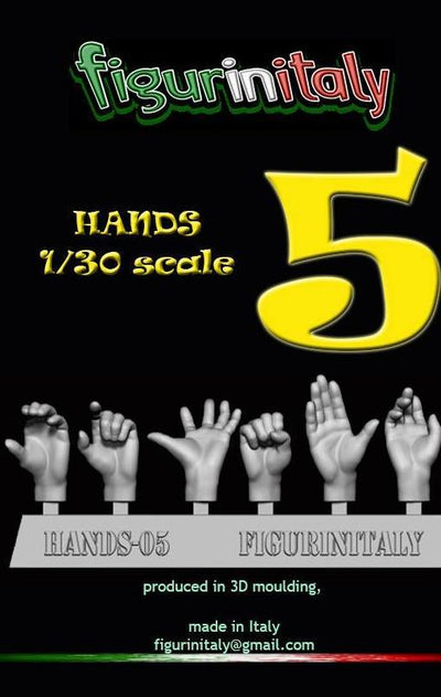 Hands Set No 5 - 1/30 Scale