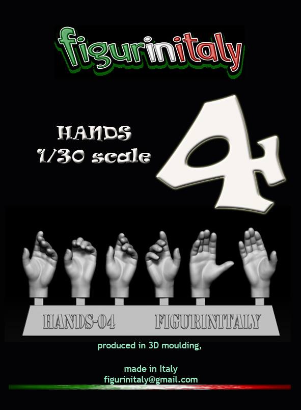 Hands Set No 4 - 1/30 Scale
