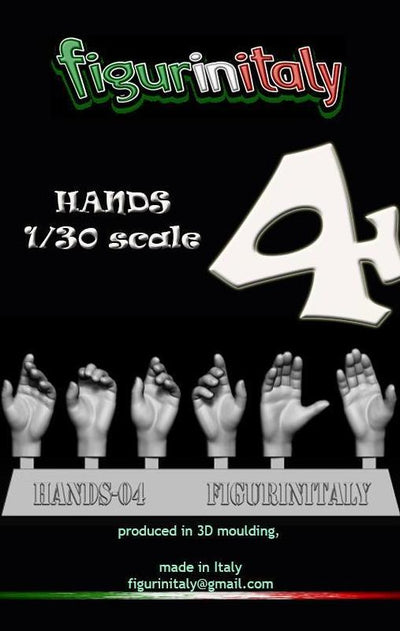 Hands Set No 4 - 1/30 Scale
