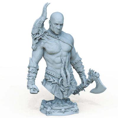 Boneflesh Dragon Warrior Bust- 3D Print