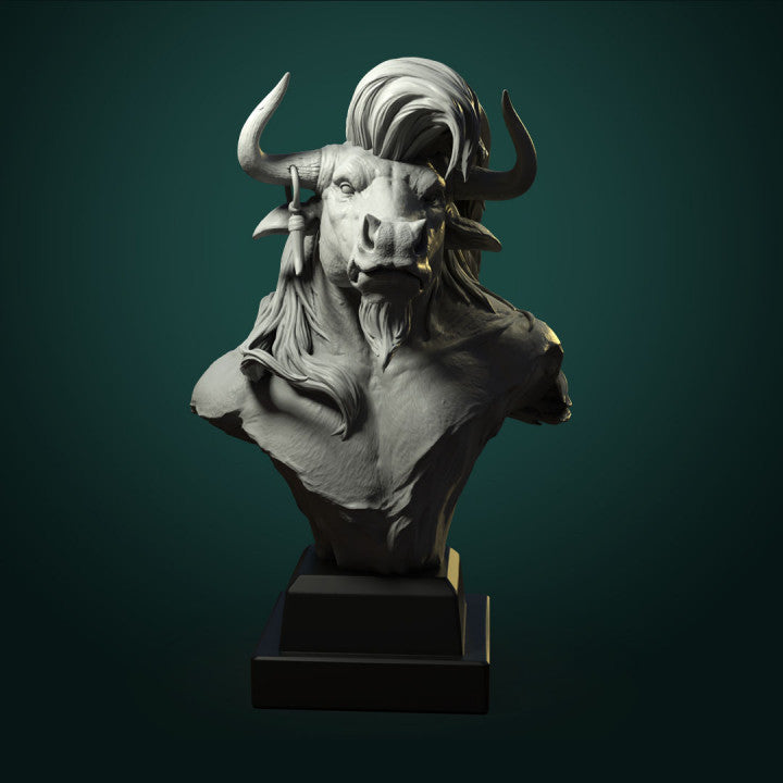 Minotaur Bust - 3D Print