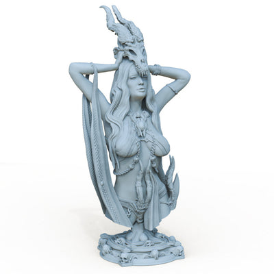 Necromancer Priestess Bust- 3D Print