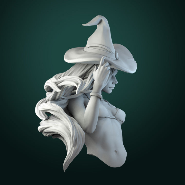 Anita the Young Witch Bust - 3D Print