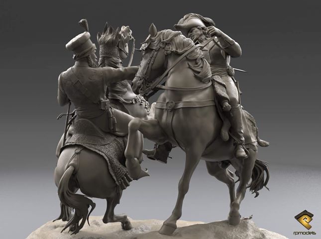 General Pascha Mustafa, Abukir Battle, 1799 (75mm)